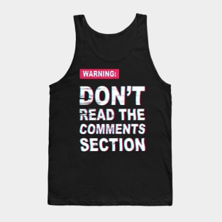 Warning Comments Ahead Tank Top